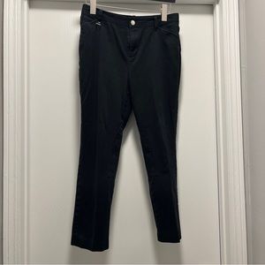 Lauren Ralph Lauren Womens Petite 10P Pointe Riding Pants Black Cotton Blend